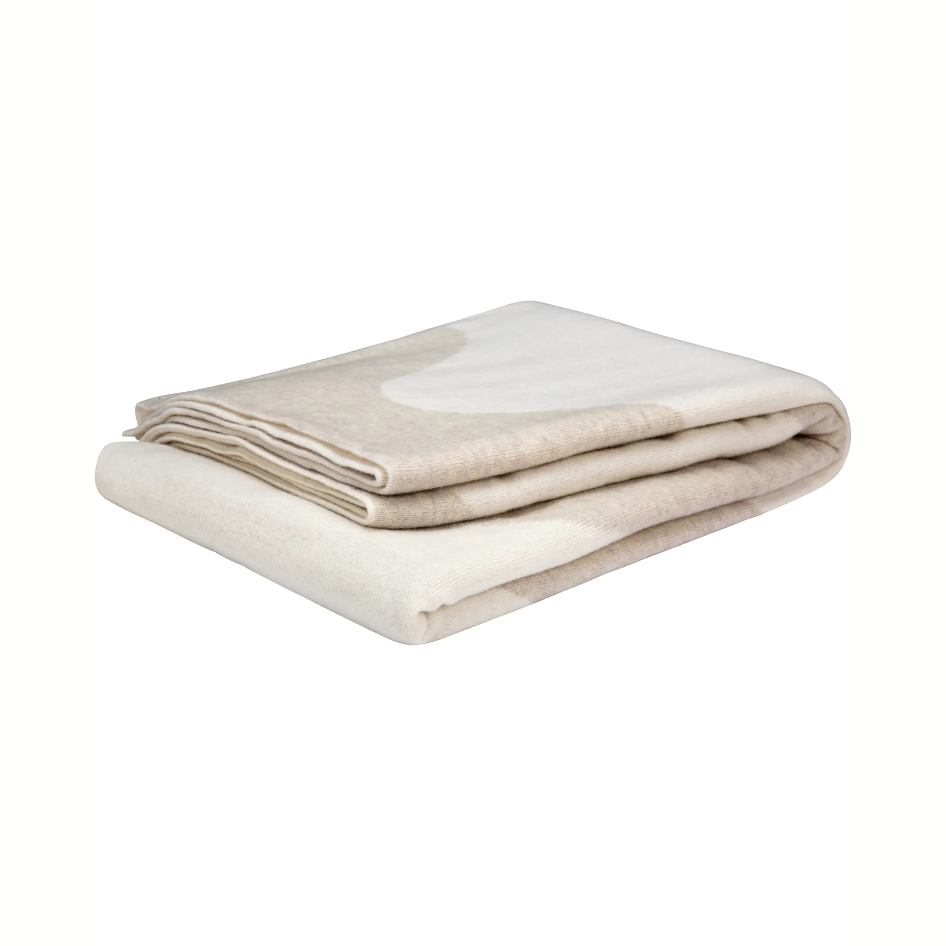 Lokki filt stickad 130x180 cm, Beige-vit Marimekko