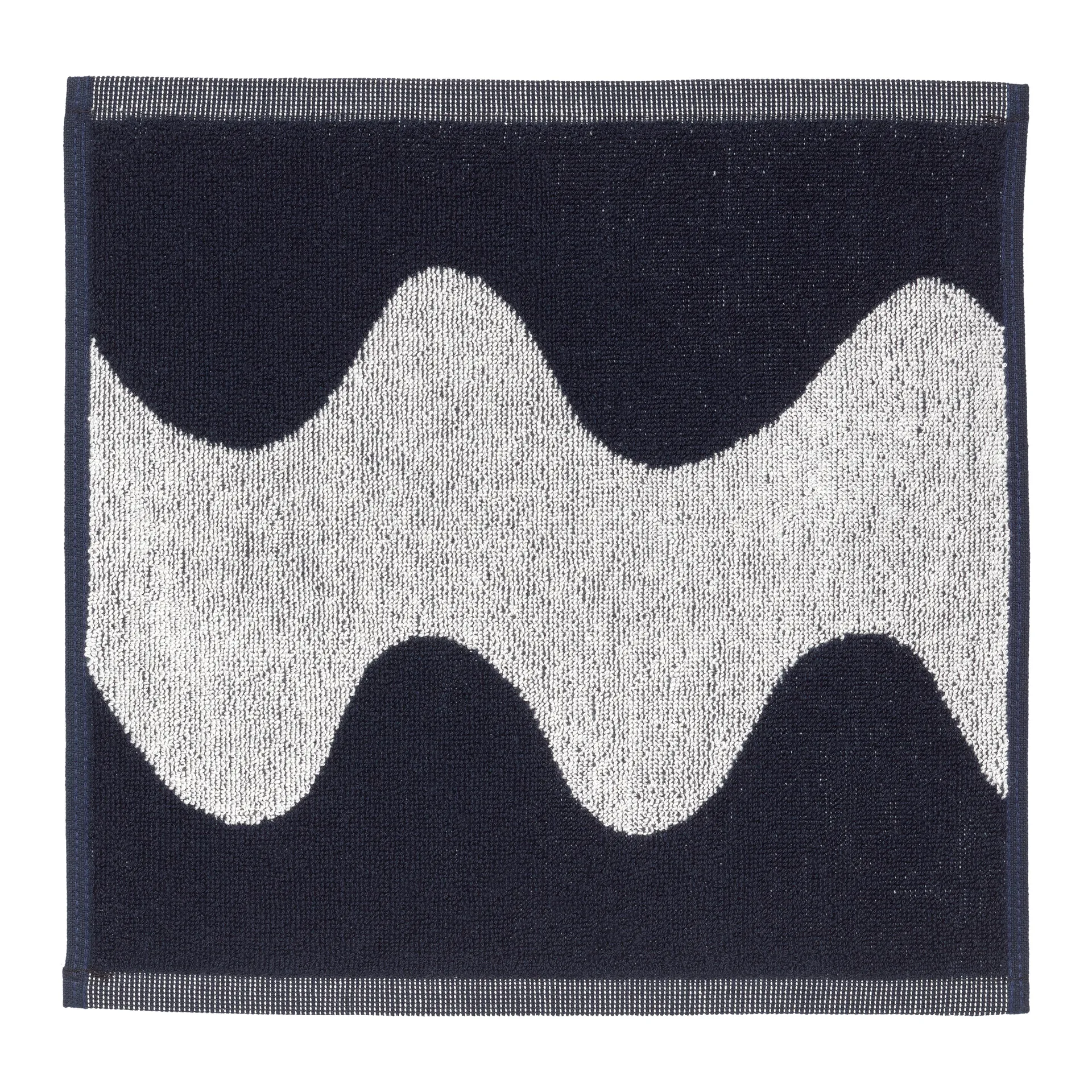 Lokki handduk mörkblå-vit, 30x30 cm Marimekko