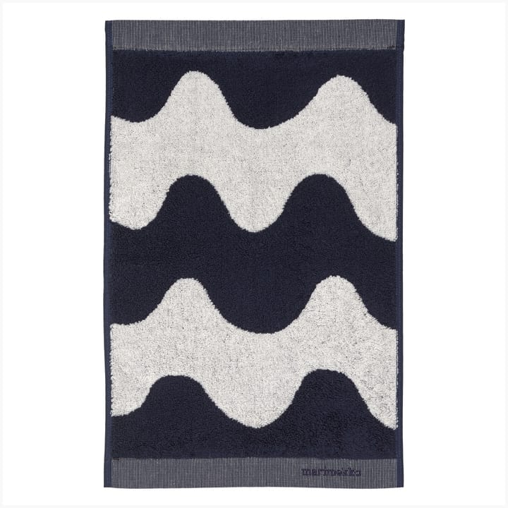 Lokki handduk mörkblå-vit - 30x50 cm - Marimekko