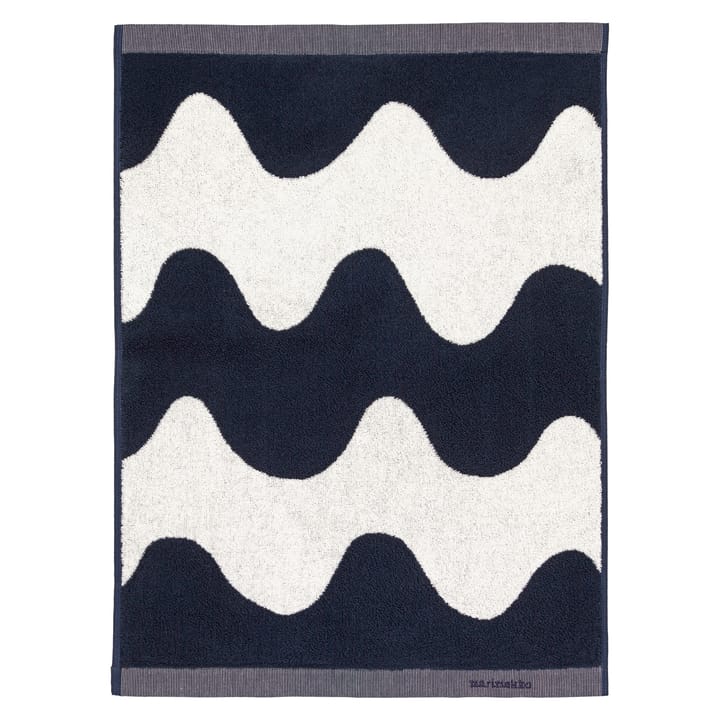 Lokki handduk mörkblå-vit - 50x70 cm - Marimekko