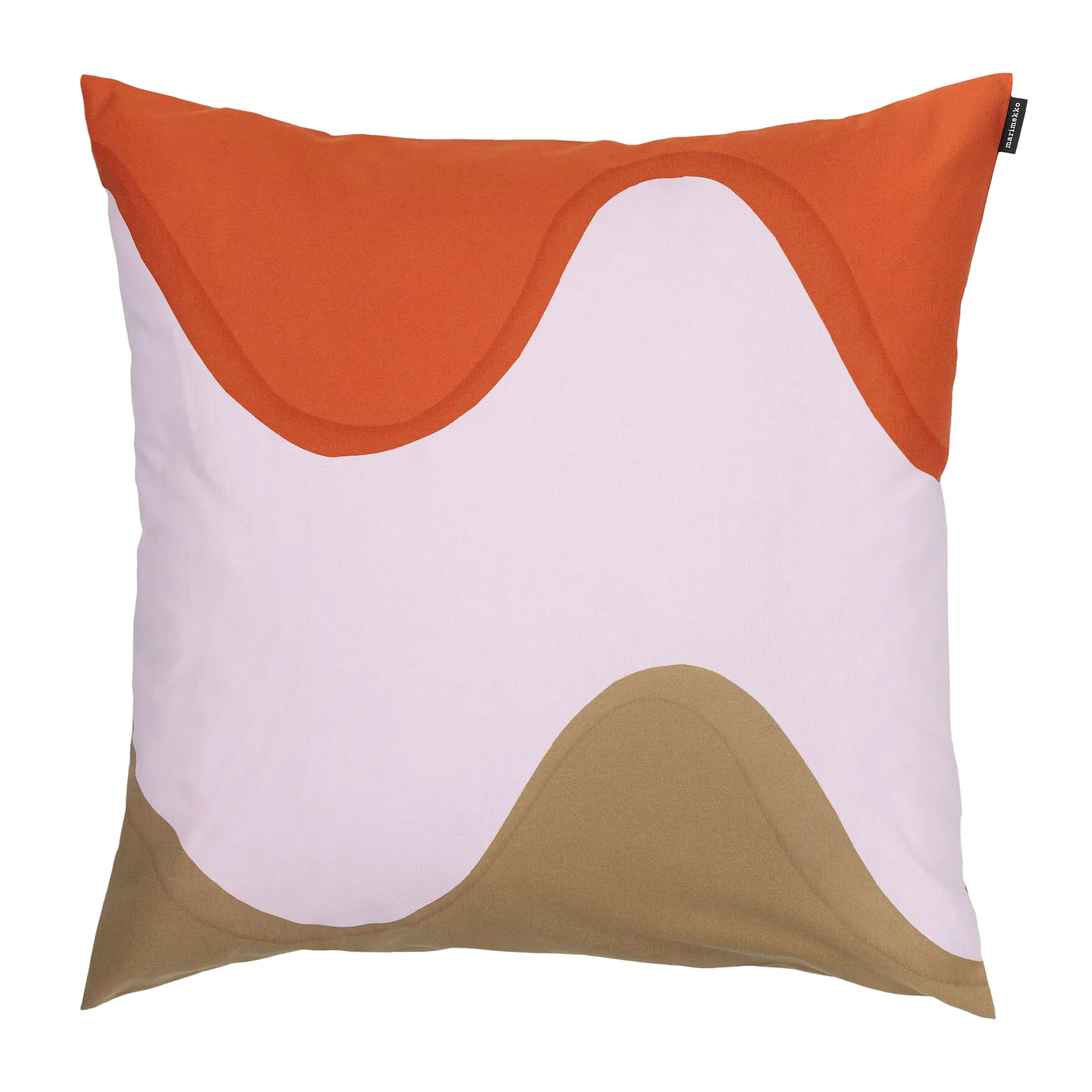 Lokki kuddfodral 50x50 cm, Röd-brun-grön Marimekko