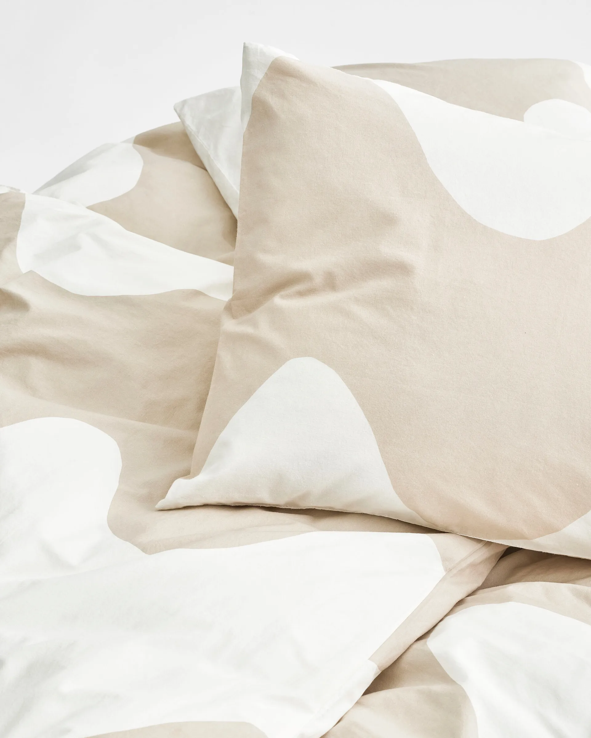 Lokki påslakan 150x210 cm, Beige-vit Marimekko