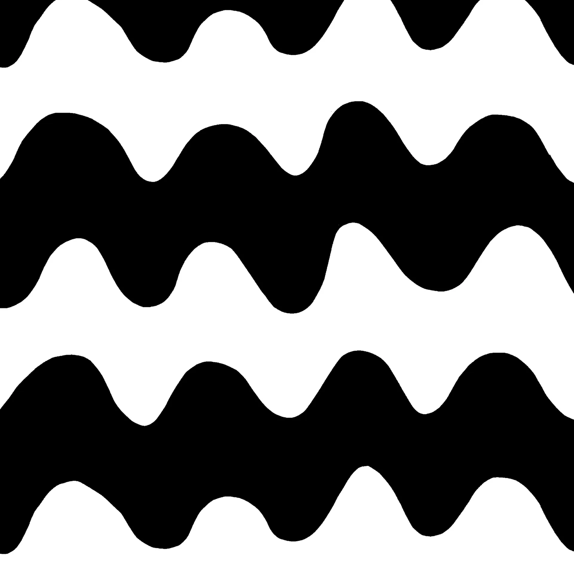 Lokki tyg, svart-vit Marimekko