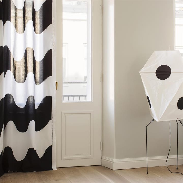 Lokki tyg, svart-vit Marimekko
