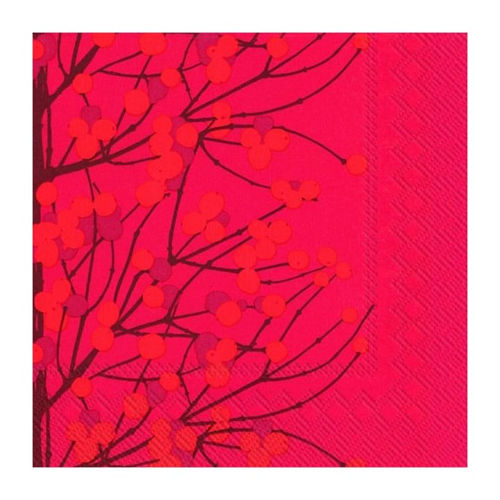 Lumimarja servett 40x40 cm 20-pack, Red Marimekko