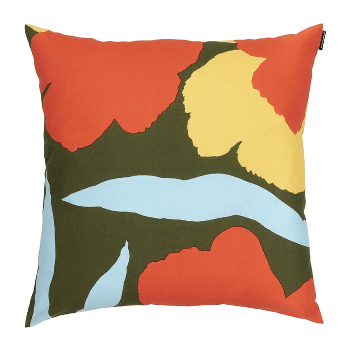 Malvikki kuddfodral 45x45 cm - Mörkgrön-orange-gul - Marimekko