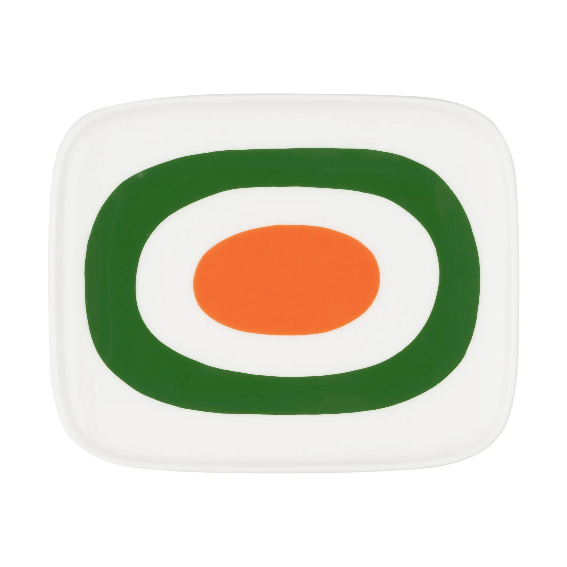 Melooni fat 12x15 cm, White-green-orange Marimekko