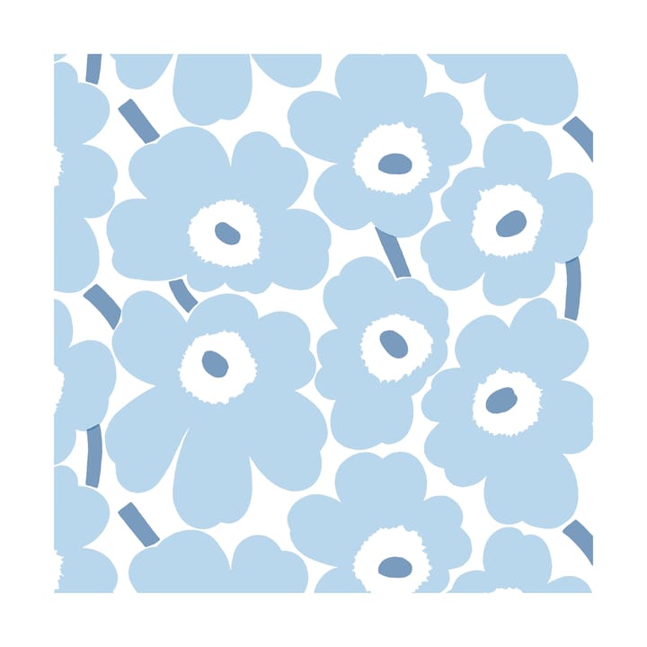 Mini Unikko servetter 20-pack - Light Blue-White - Marimekko