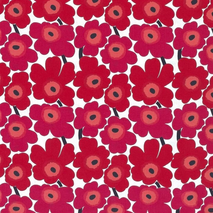 Mini Unikko tyg, Röd Marimekko