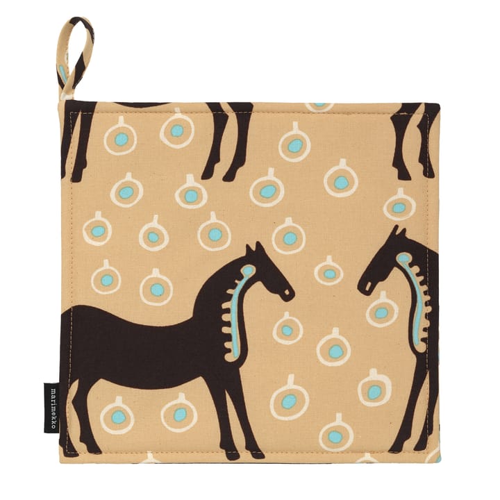 Musta Tamma grytlapp - Beige-brun-blå - Marimekko