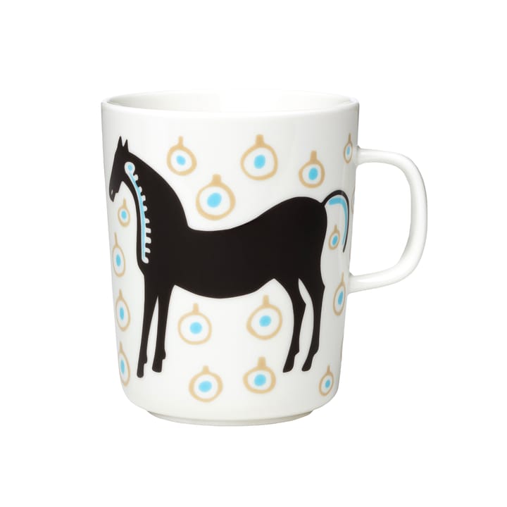 Musta Tamma mugg 25 cl - Vit-brun-beige - Marimekko