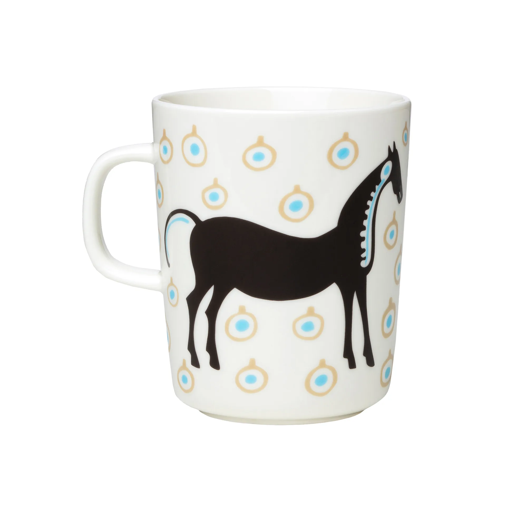 Musta Tamma mugg 25 cl, Vit-brun-beige Marimekko