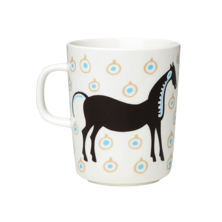 Musta Tamma mugg 25 cl - Vit-brun-beige - Marimekko