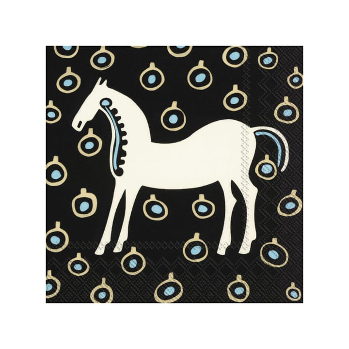 Musta Tamma servett 20-pack, Brown Marimekko
