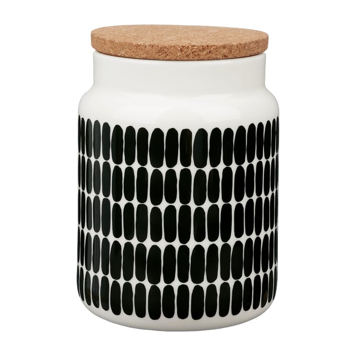 Oiva Alku burk 1,2 L - Vit-mörkgrön - Marimekko