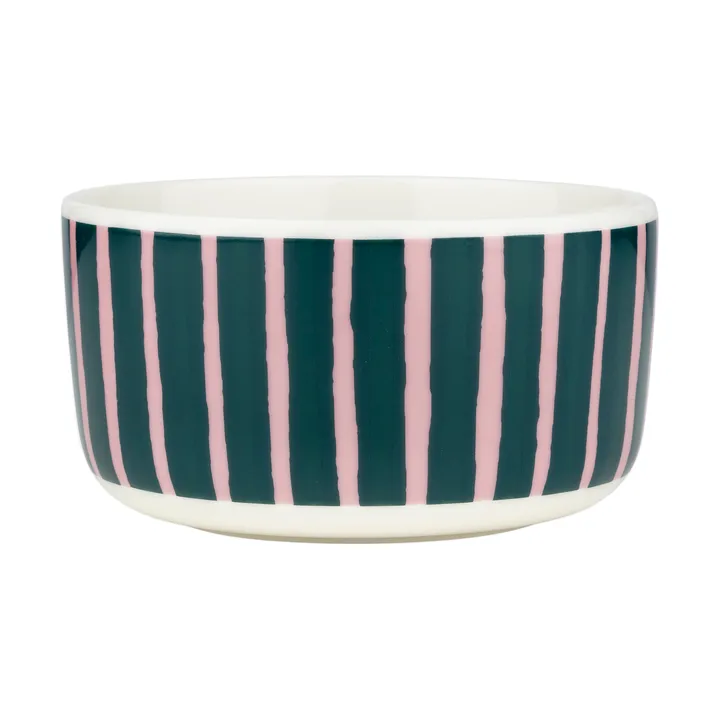 Oiva Piccolo skål 50 cl - Green-pink - Marimekko