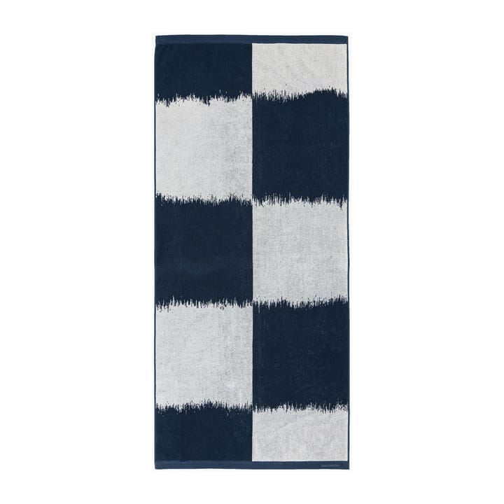 Ostjakki handduk dark blue-off white, 70x150 cm Marimekko