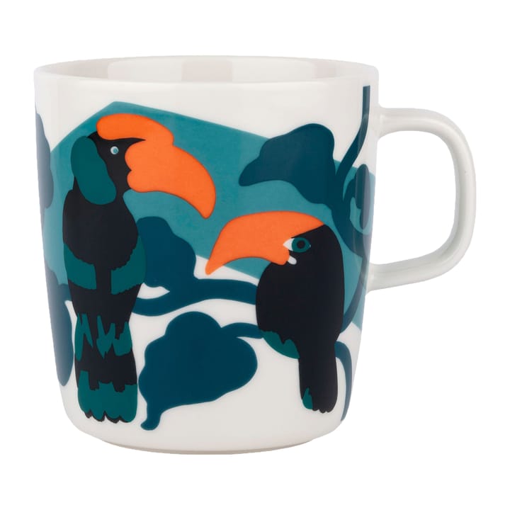 Pepe temugg 4 dl, Vit-turkos-orange Marimekko