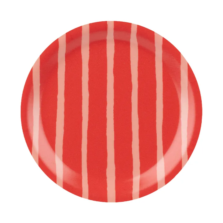 Piccolo glasunderlägg - Salmon red-orange red, Ø11 cm - Marimekko