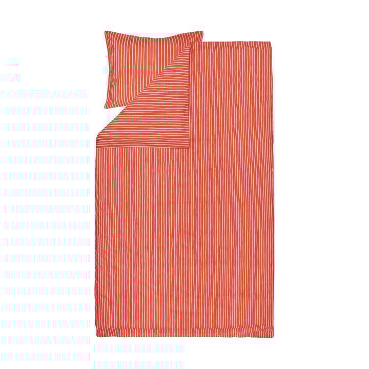 Piccolo påslakan 150x210 cm, Warm orange-pink Marimekko