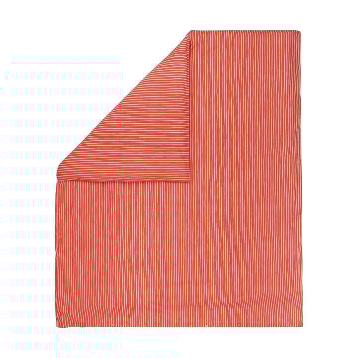 Piccolo påslakan 240x220 cm, Warm orange-pink Marimekko
