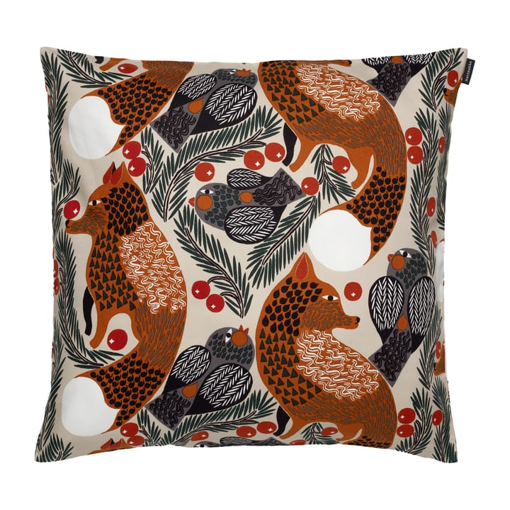 Pieni Ketunmarja kuddfodral 50x50 cm - Beige-brun - Marimekko