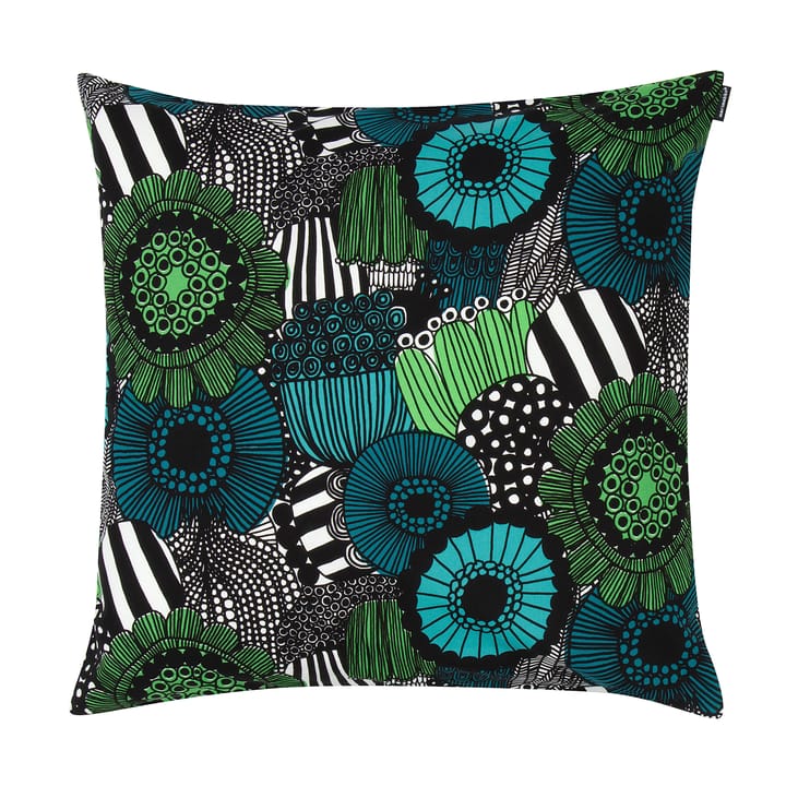 Pieni Siirtolapuutarha kuddfodral 50x50 cm - blå-grön (Finland 100 år) - Marimekko