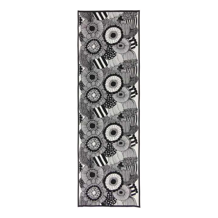 Pieni Siirtolapuutarha löpare - Off-white-svart - Marimekko