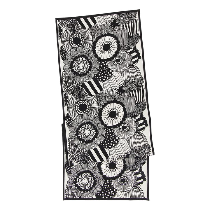 Pieni Siirtolapuutarha löpare - Off-white-svart - Marimekko