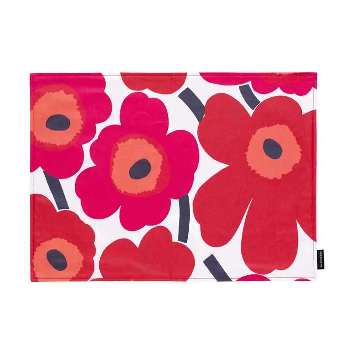 Pieni unikko bordstablett acryl - White-red - Marimekko