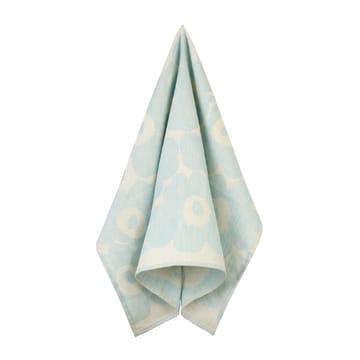 Pieni Unikko kökshandduk bomull-linne 50x70 cm - Off white-light blue - Marimekko