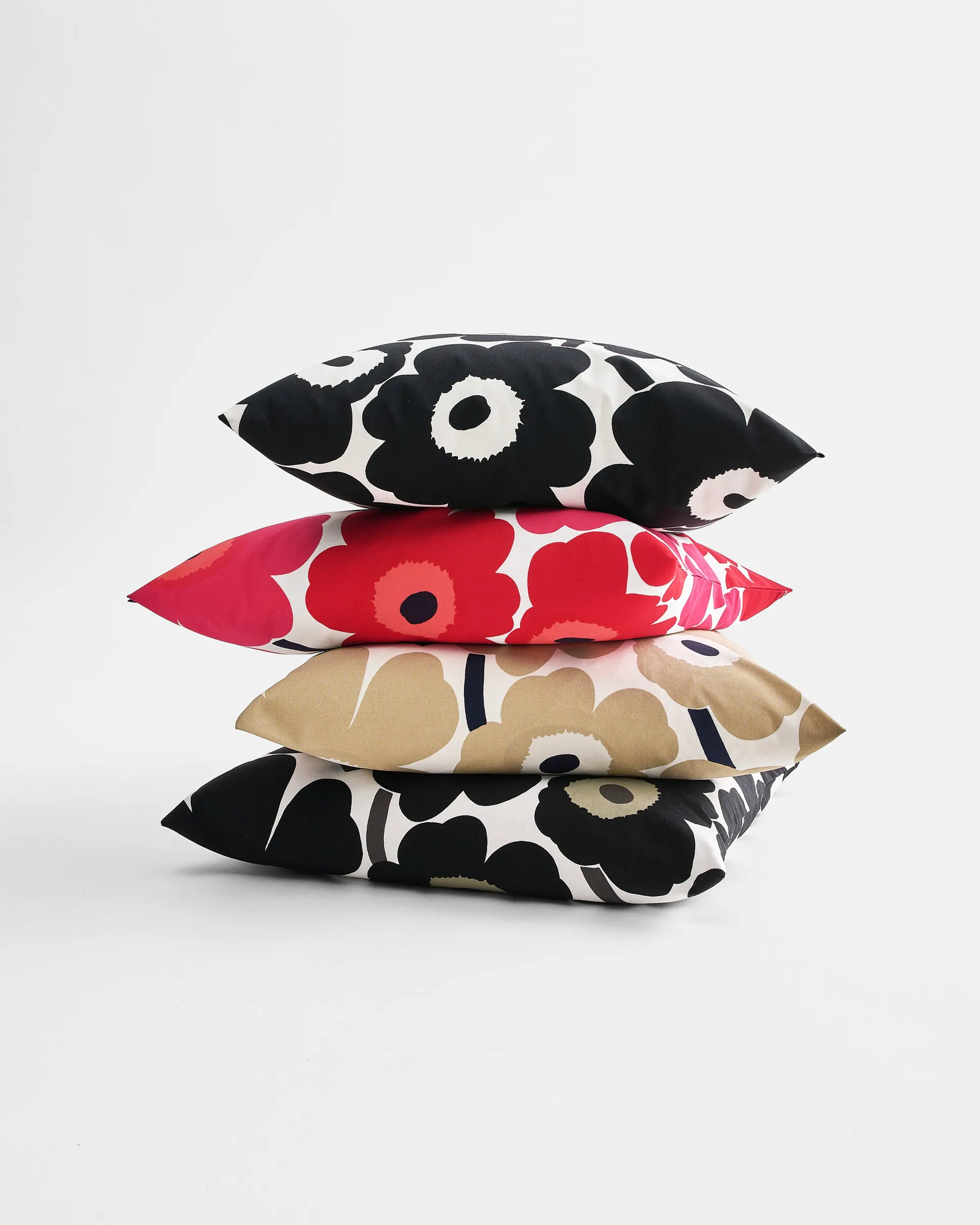 Pieni Unikko kuddfodral 50x50 cm, Röd-marinblå Marimekko