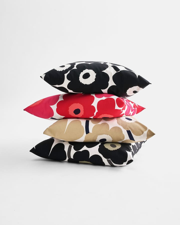 Pieni Unikko kuddfodral 50x50 cm, Röd-marinblå Marimekko