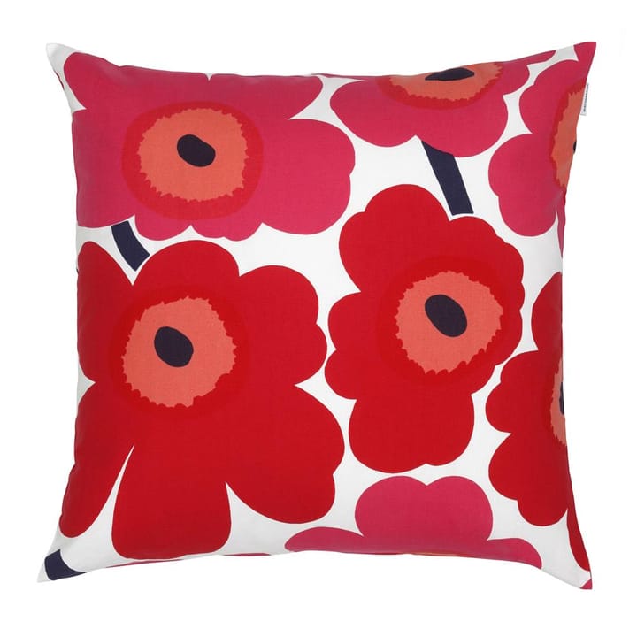 Pieni Unikko kuddfodral 50x50 cm - Röd-marinblå - Marimekko