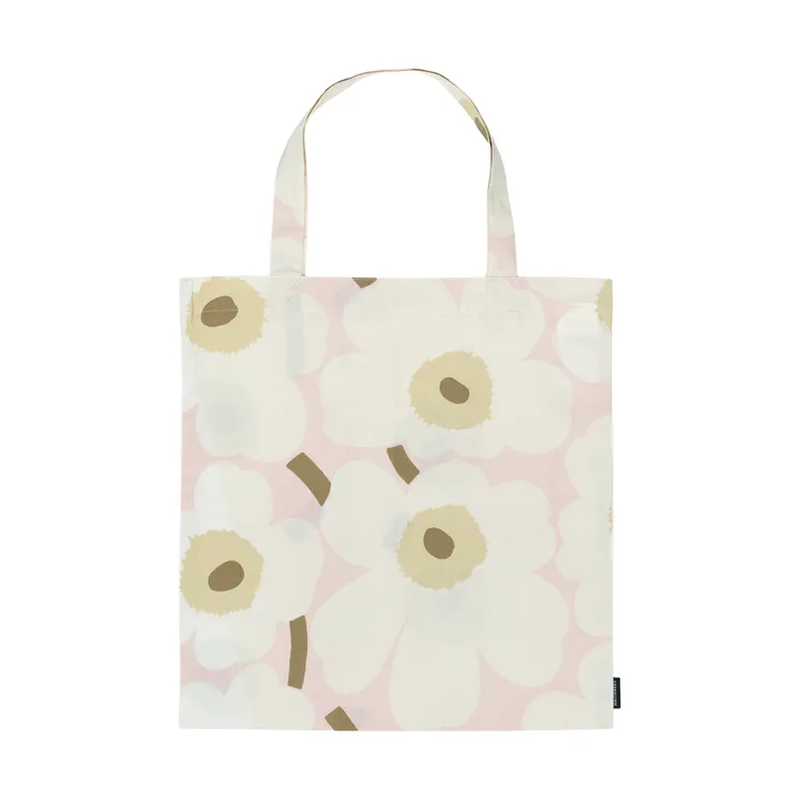 Pieni Unikko väska 44x43 cm - Pink-off white-sand - Marimekko