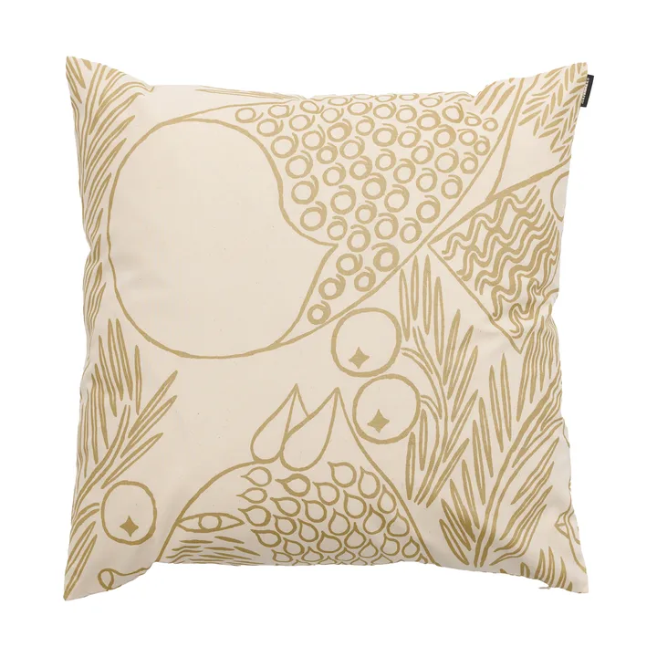 Piirto Ketunmarja kuddfodral - Off white-gold, 50x50 cm - Marimekko