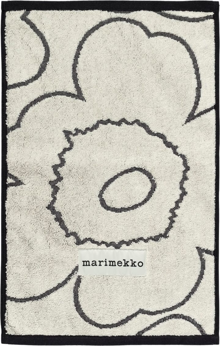 Piirto Unikko gästhandduk 30x50 cm, Ivory-black Marimekko