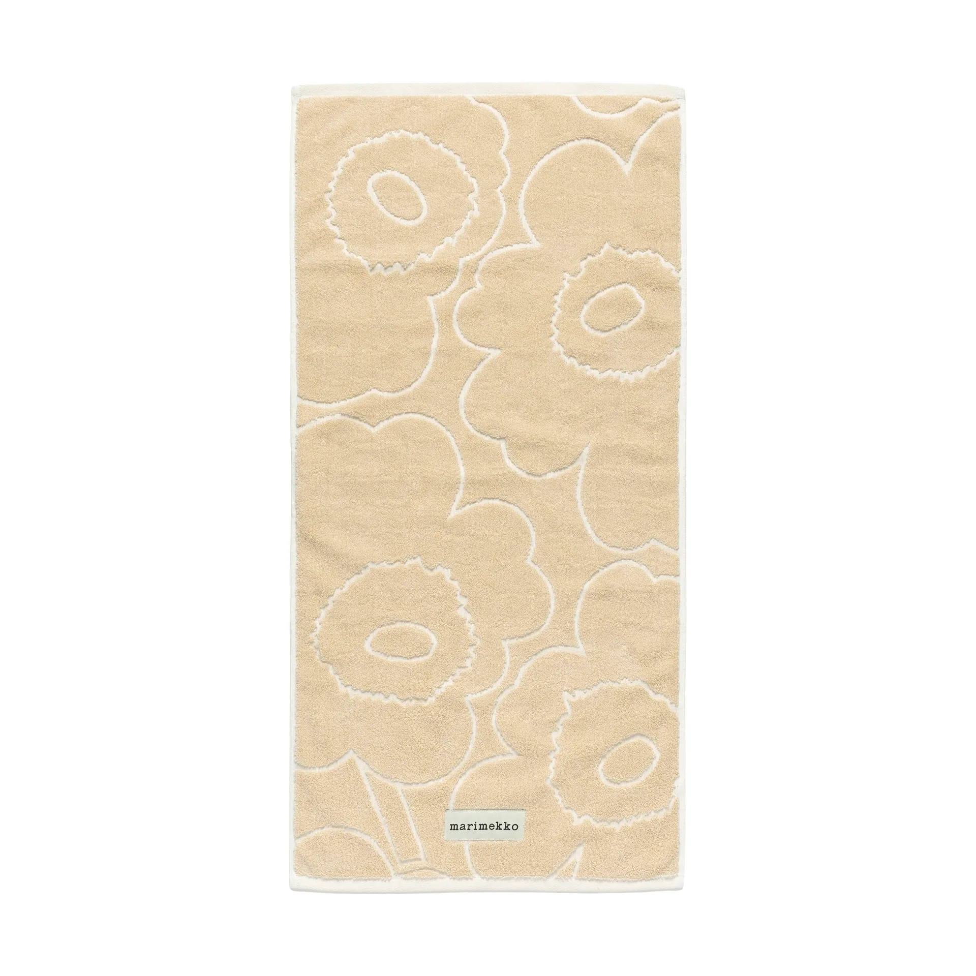 Piirto Unikko handduk 50x100 cm, Beige Marimekko