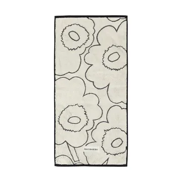 Piirto Unikko handduk 50x100 cm - Ivory-black - Marimekko