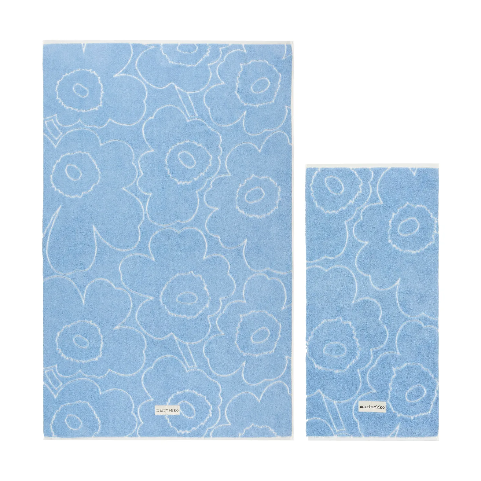 Piirto Unikko handduksset 2 delar, Blue Marimekko
