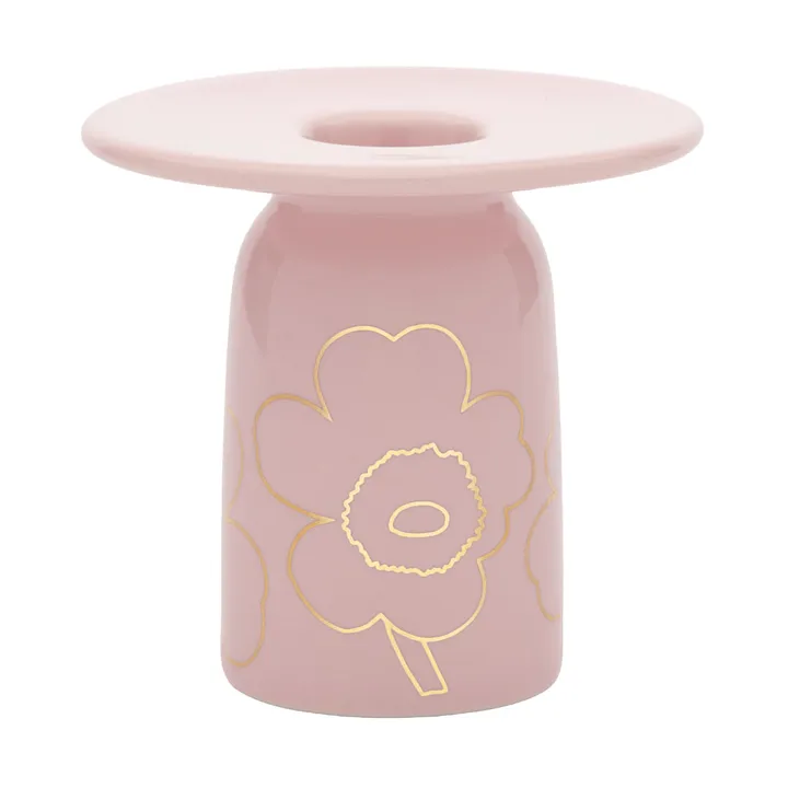 Piirto Unikko ljusstake - Pink-gold - Marimekko