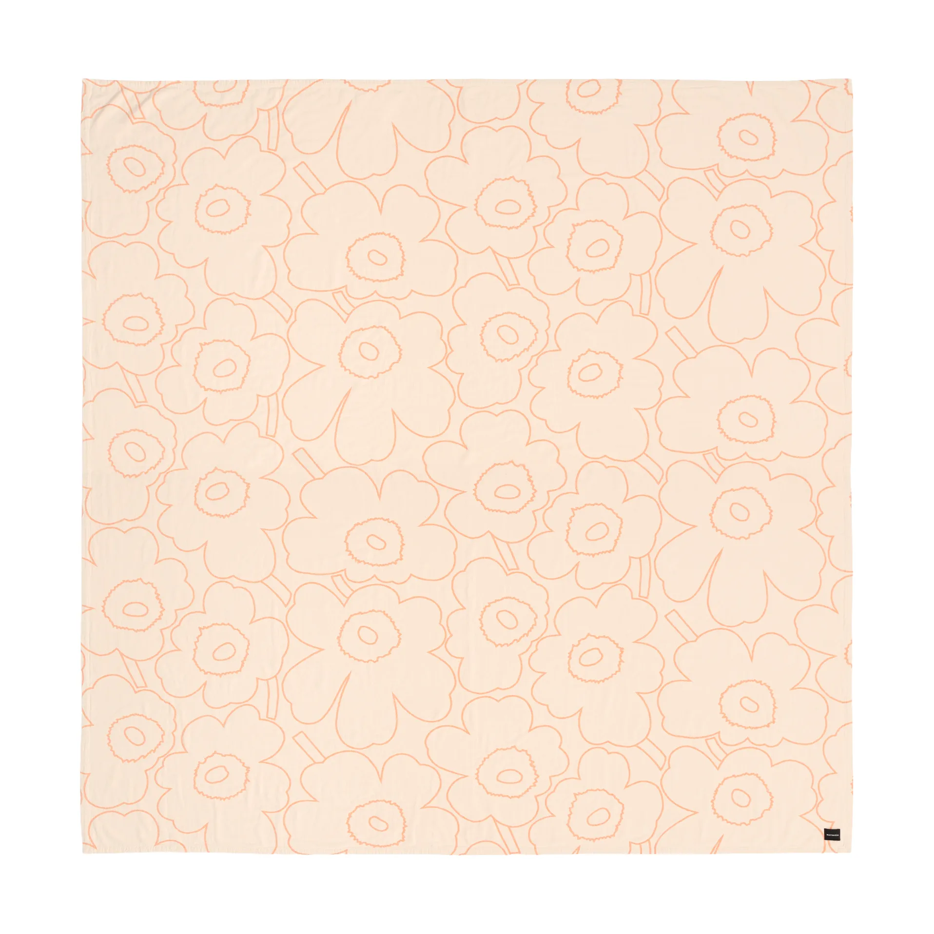Piirto Unikko överkast 260x260 cm, Beige Marimekko