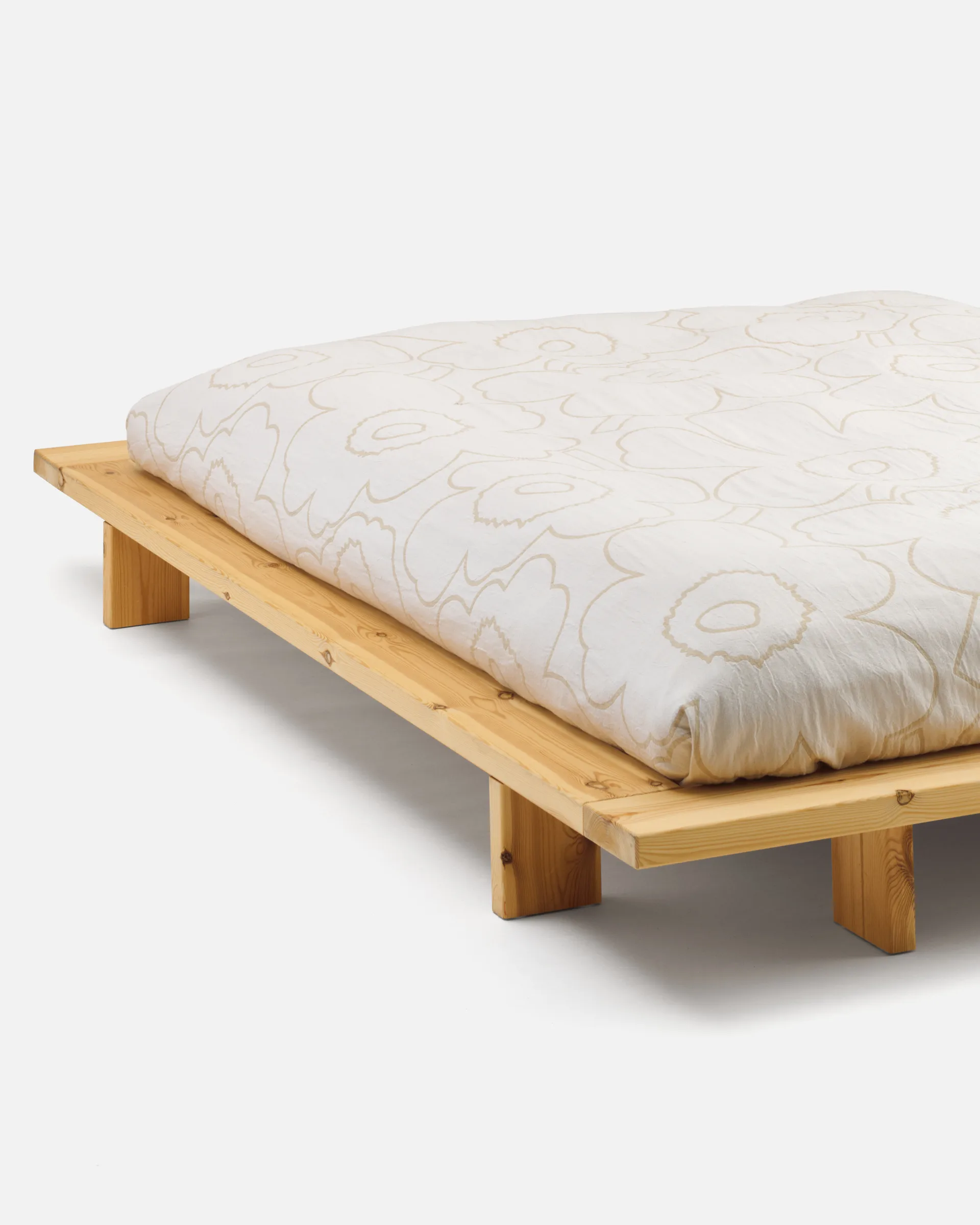 Piirto Unikko överkast 260x260 cm, Ecru Marimekko