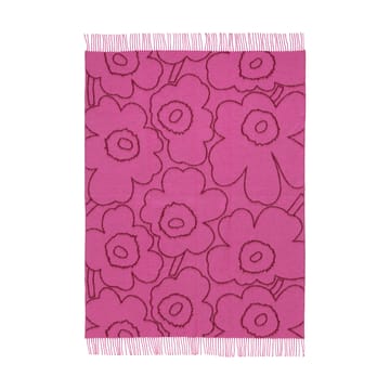 Piirto Unikko pläd 130x170 cm - Burgundy-fuchsia - Marimekko
