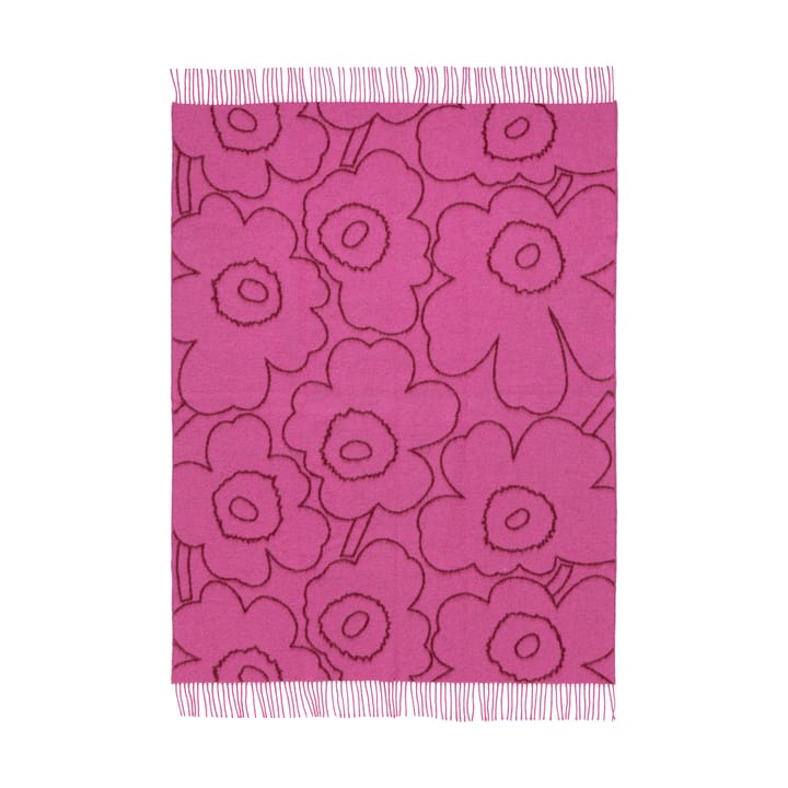 Piirto Unikko pläd 130x170 cm, Burgundy-fuchsia Marimekko