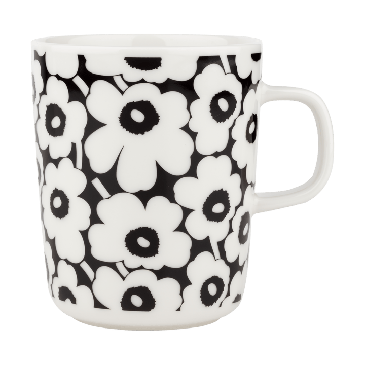 Pikkuinen Unikko mugg 25 cl - Black-white - Marimekko