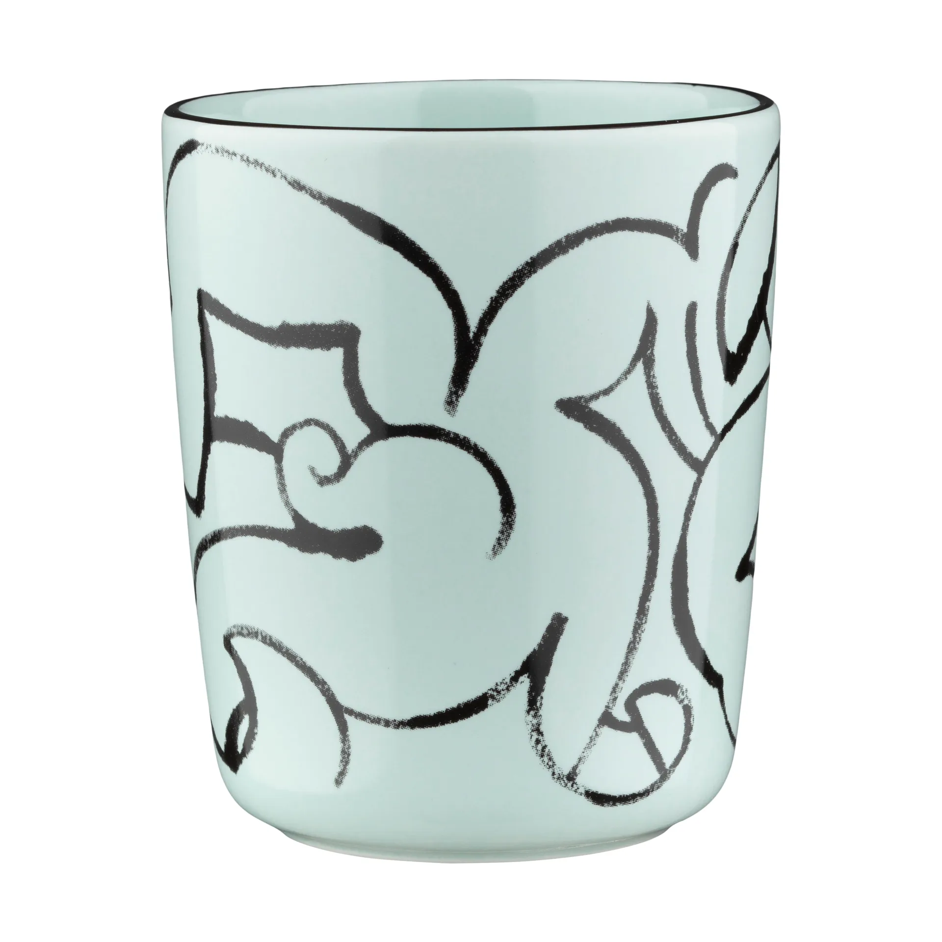 Pistilla mugg 25 cl, Mint-black Marimekko