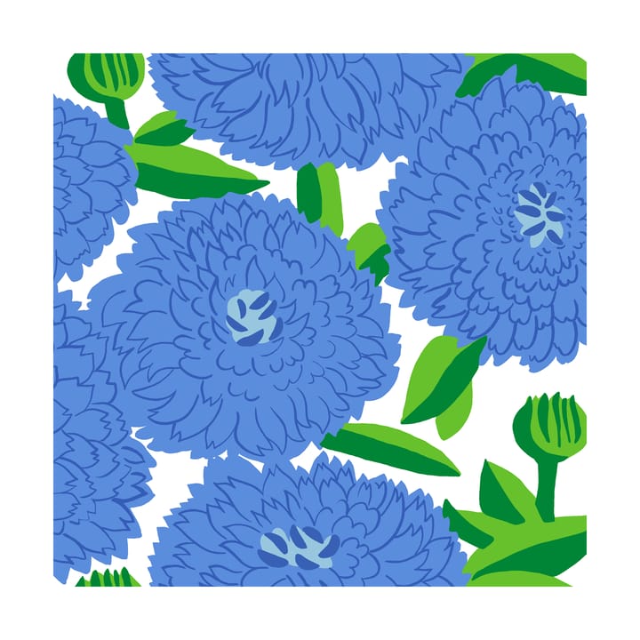 Primavera servett 33x33 cm 20-pack - Blue - Marimekko