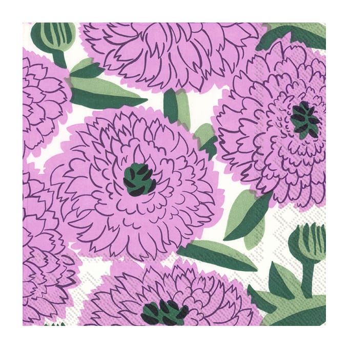 Primavera servett 33x33 cm 20-pack - Lila - Marimekko