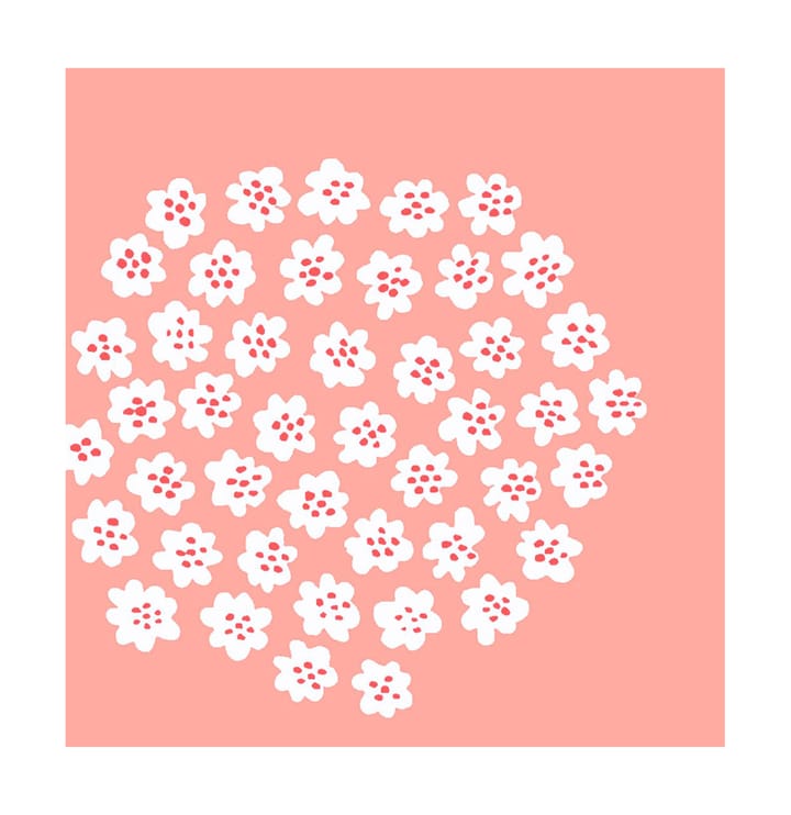 Puketti servett 33x33 cm 20-pack - Rose - Marimekko